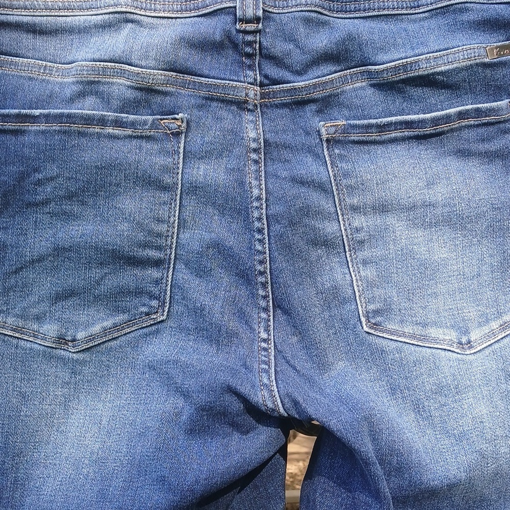 KanCan Mid Rise Ripped Flare Jean Sz 18 - Picture 10 of 13